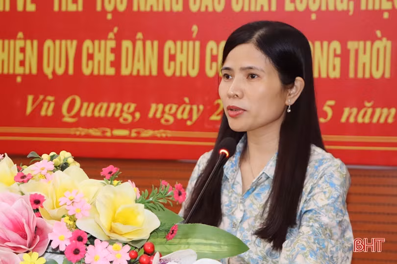 Vũ Quang tiếp tục nâng cao chất lượng, hiệu quả quy chế dân chủ cơ sở