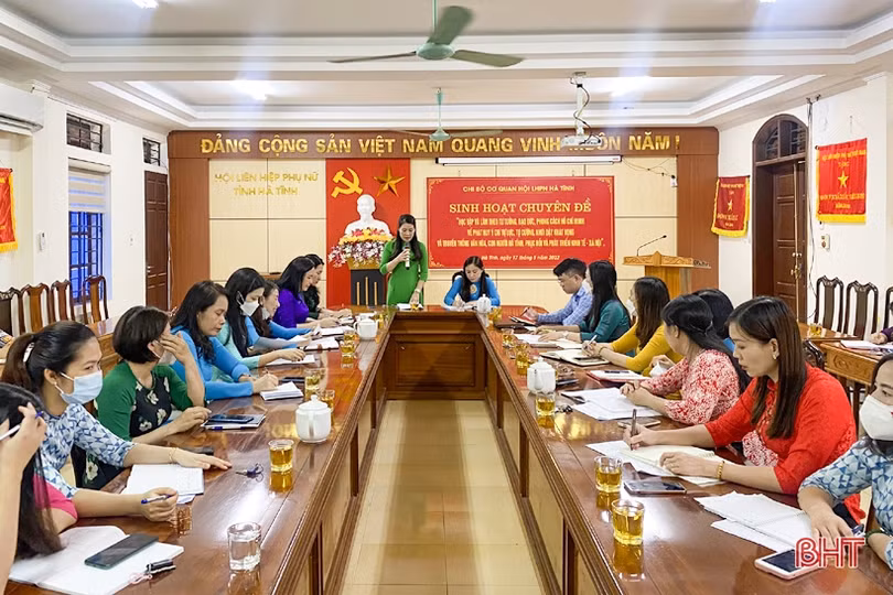 Rèn luyện phẩm chất đạo đức, nâng cao trình độ, góp sức xây dựng tổ chức hội vững mạnh