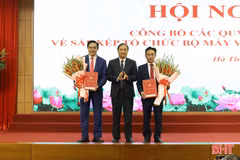 Ban Chấp hành Đảng bộ tỉnh Hà Tĩnh công bố các quyết định về tổ chức bộ máy và cán bộ