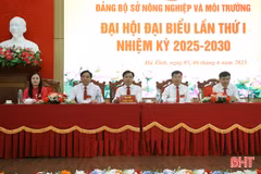 Bí thư Tỉnh ủy dự Đại hội Đảng bộ Sở NN&MT Hà Tĩnh nhiệm kỳ 2025 – 2030