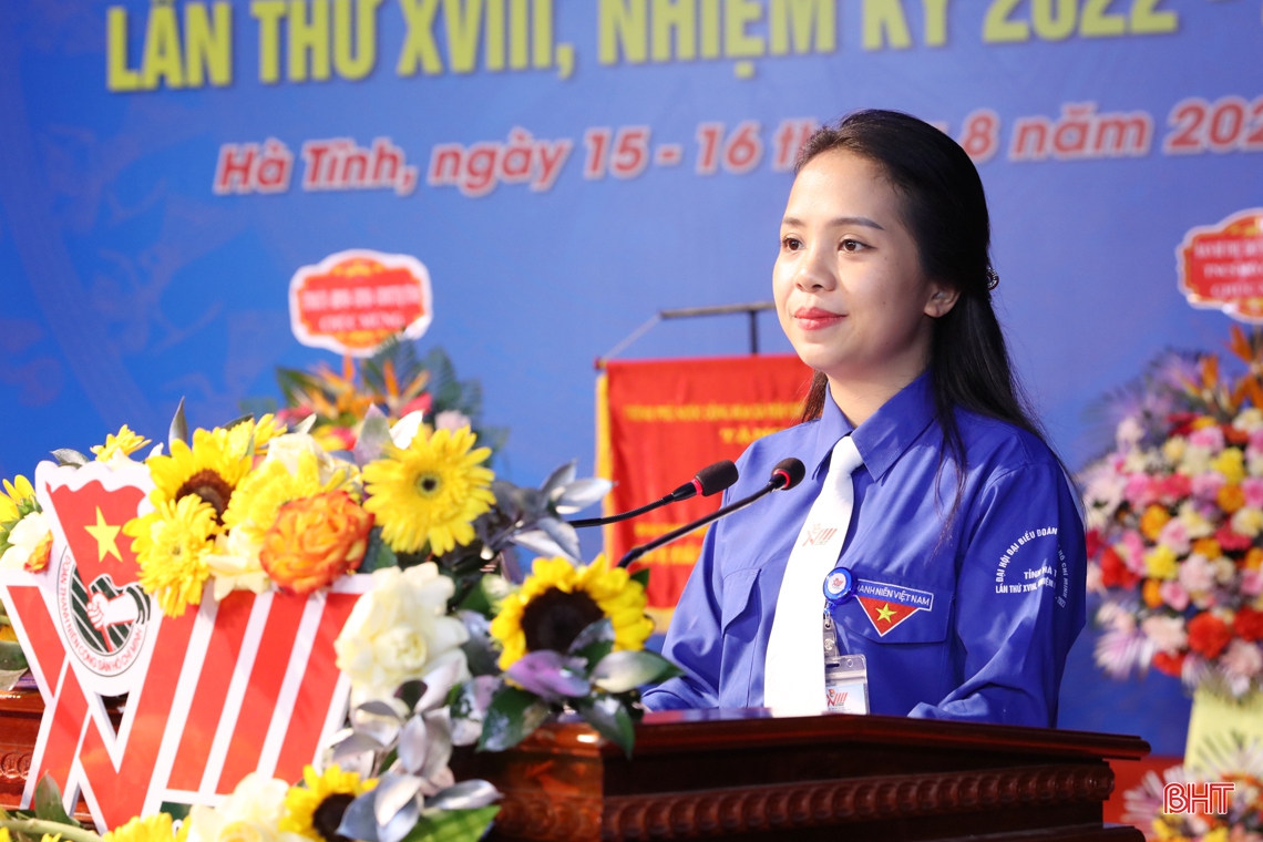 Bế mạc Đại hội Đoàn TNCS Hồ Chí Minh tỉnh Hà Tĩnh lần thứ XVIII, nhiệm kỳ 2022-2027