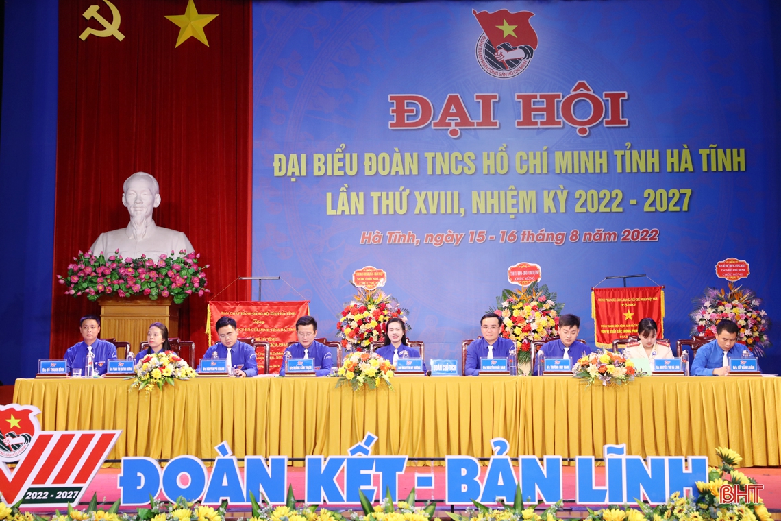 Bế mạc Đại hội Đoàn TNCS Hồ Chí Minh tỉnh Hà Tĩnh lần thứ XVIII, nhiệm kỳ 2022-2027