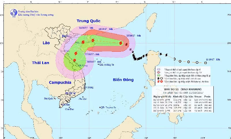 bao 11 lien tuc chuyen huong ha tinh hom nay co mua rao va dong vai noi