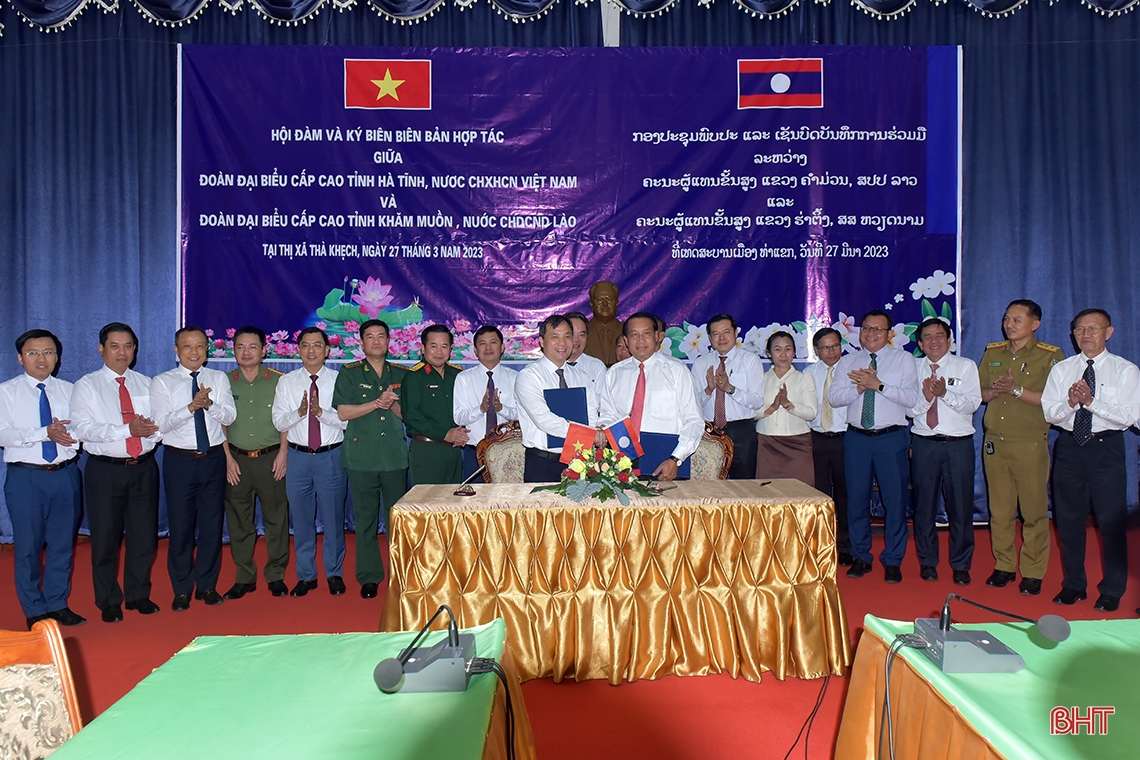 Hà Tĩnh – Khăm Muồn tiếp tục triển khai các chương trình hợp tác phát triển bền vững