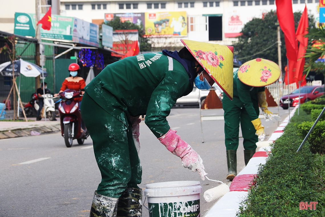 Thị xã phía Nam Hà Tĩnh tập trung chỉnh trang đô thị, chuẩn bị đón tết