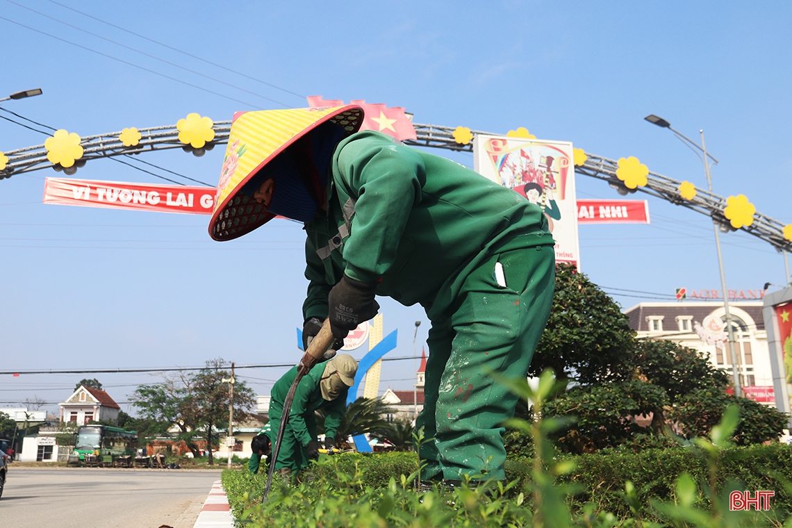 Thị xã phía Nam Hà Tĩnh tập trung chỉnh trang đô thị, chuẩn bị đón tết