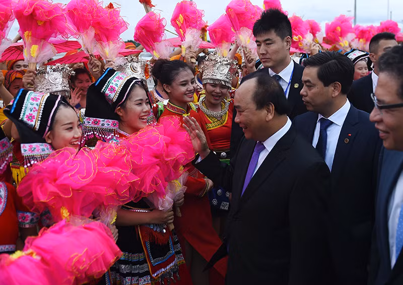 thu tuong nguyen xuan phuc den quang tay du caexpo va cabis