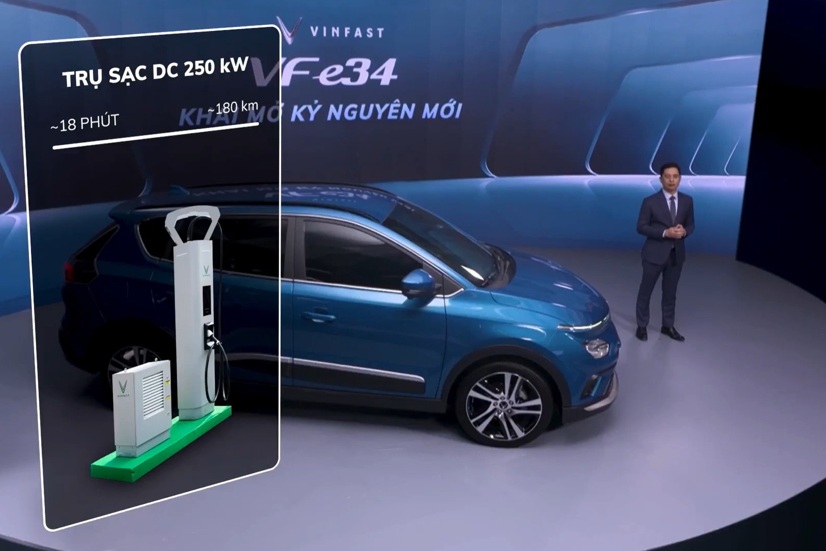Ra mắt mẫu ô tô điện đầu tiên của Việt Nam - VinFast VF e34
