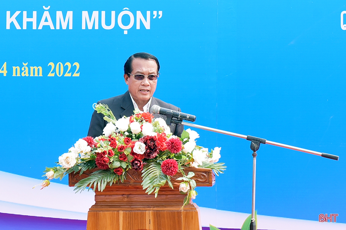 Lãnh đạo Hà Tĩnh chúc tết Bunpimay và dự khởi công công trình thuỷ lợi tại Lào