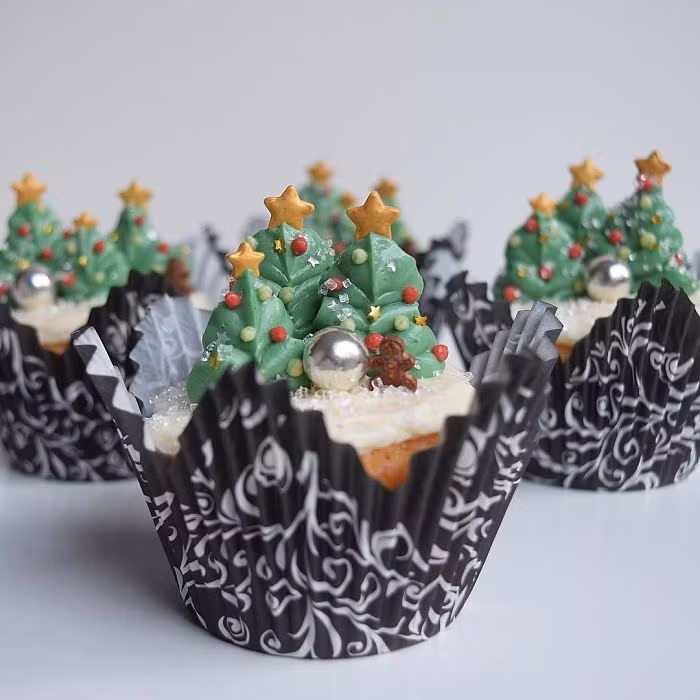 nhung mau banh cupcake cho bua tiec giang sinh them ruc ro