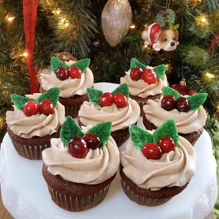 nhung mau banh cupcake cho bua tiec giang sinh them ruc ro