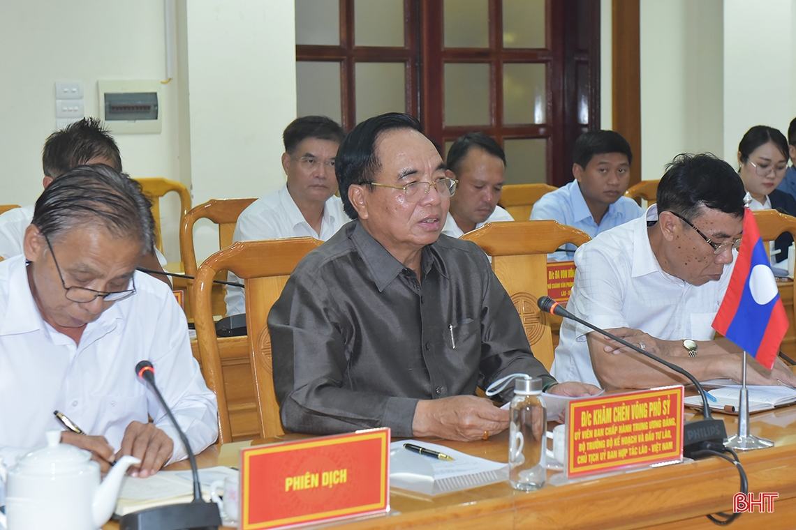 Tập trung thực hiện các nội dung hợp tác đầu tư tại các bến cảng Vũng Áng giữa Việt Nam và Lào