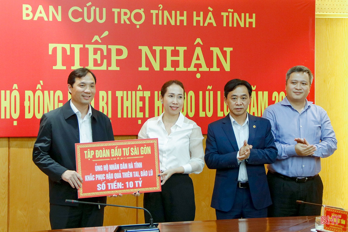 Nhiều doanh nghiệp cam kết đầu tư nhà tránh lũ cho người dân Hà Tĩnh
