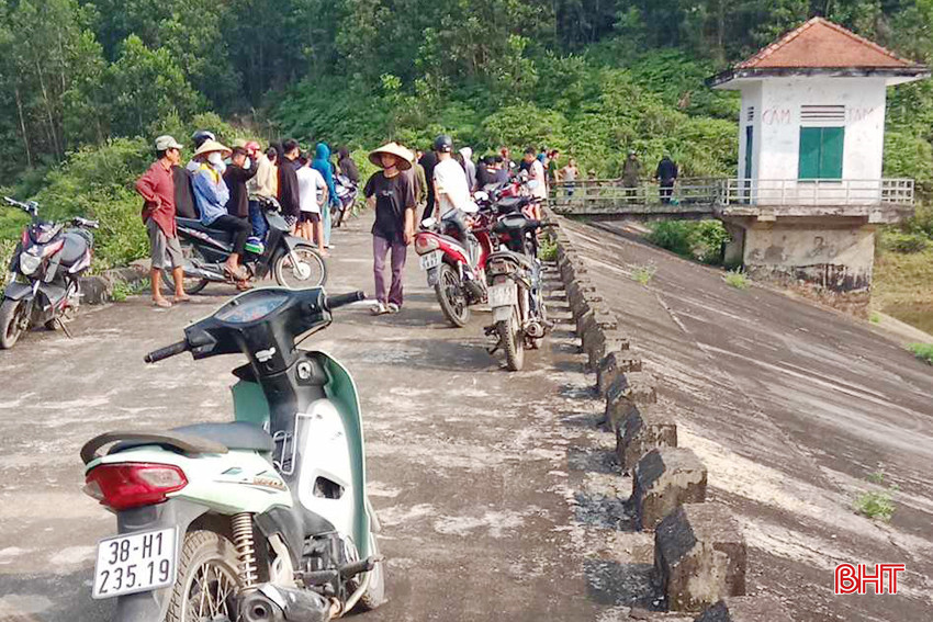 Đập Cây Trường - nơi xảy ra vụ việc thương tâm.