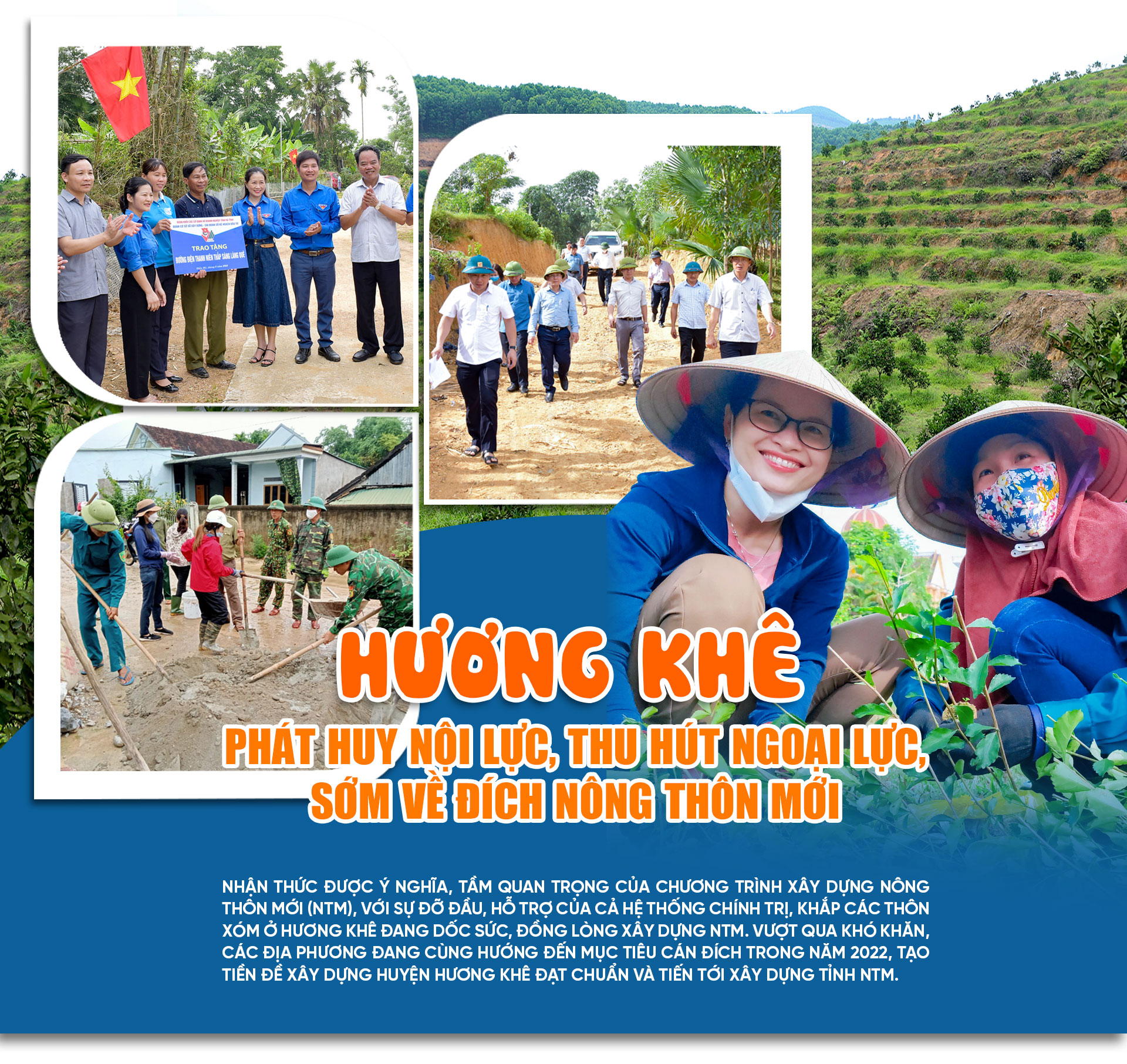 Hương Khê phát huy nội lực, thu hút ngoại lực, sớm về đích nông thôn mới (Bài 2): Chính quyền và người dân vào cuộc tích cực, quyết tâm cao