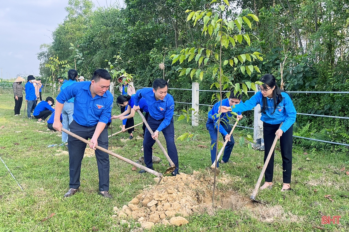 Các địa phương Hà Tĩnh sôi nổi ra quân trồng cây đầu xuân