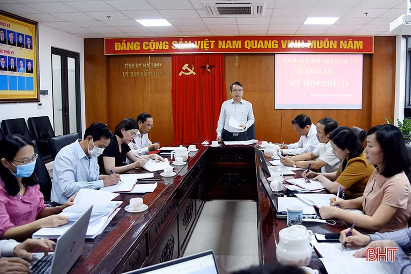 Ủy ban Kiểm tra Tỉnh ủy Hà Tĩnh thông báo kết quả Kỳ họp thứ 14