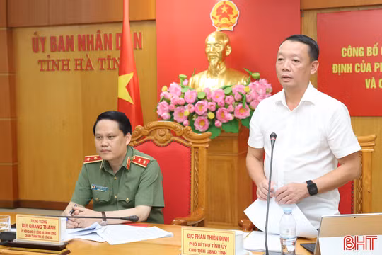 Công bố quyết định thanh tra việc quản lý, sử dụng vũ khí, vật liệu nổ tại Hà Tĩnh