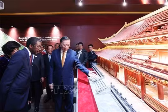 Tổng Bí thư, Chủ tịch nước Tô Lâm dự Lễ khởi công Dự án đầu tư bảo quản, tu bổ, phục hồi Điện Kính Thiên
