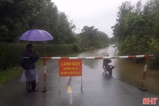Thông tin nhanh về diễn biến, thiệt hại do mưa lũ gây ra ở Hà Tĩnh