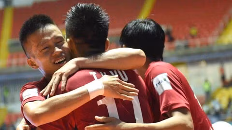 dt futsal viet nam co tran thang tren dat thai lan