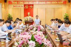 Duyệt đại hội đảng bộ các xã Thạch Khê, Sơn Hồng, Sơn Tiến