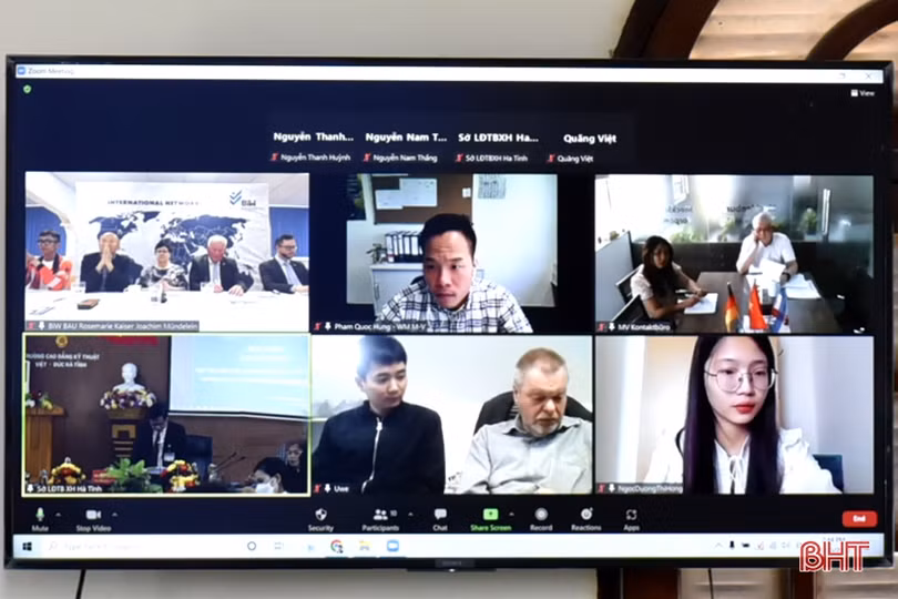 Tiếp tục mở rộng quan hệ hợp tác, tăng cơ hội cho học viên Hà Tĩnh sang Đức học tập và làm việc