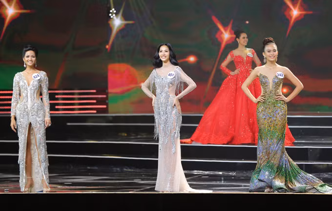 Top 3 H"Hen Nie, Hoàng Thuỳ và Mâu Thuỷ. nguoi dep e de dang quang hoa hau hoan vu viet nam 2017