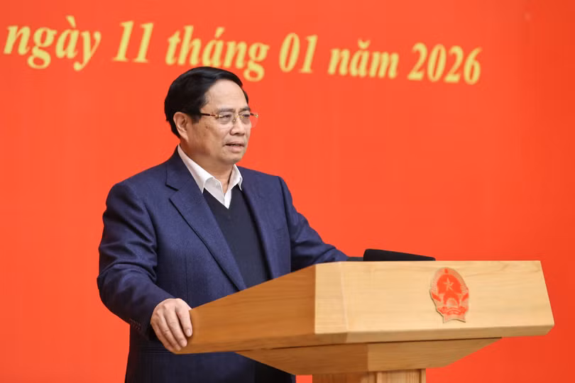 Thủ tướng nêu rõ, trong thành quả chung của đất nước có đóng góp của Đảng ủy Chính phủ với vai trò lãnh đạo cơ quan hành chính nhà nước cao nhất, cơ quan hành pháp và thực hiện các nhiệm vụ được Đảng, Nhà nước giao - Ảnh: VGP/Nhật Bắc