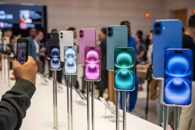 Dòng iPhone 16 của Apple. Ảnh: Bloomberg.