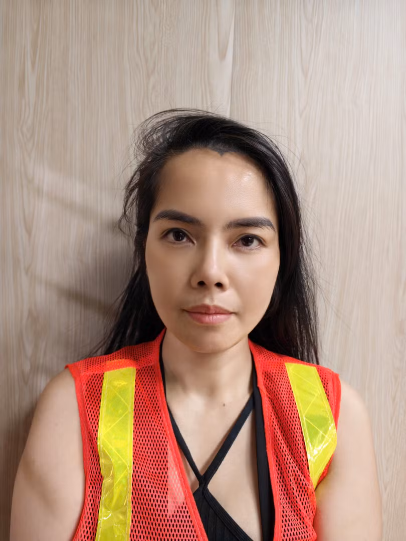Đối tượng Kiều Thị Thanh (diễn viên Kiều Thanh) tại cơ quan Công an. Ảnh: Công an thành phố Hà Nội