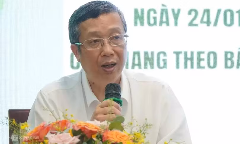Thứ trưởng Bộ Nông nghiệp và Môi trường Hoàng Trung tại hội nghị hồi tháng 5/2026. Ảnh: Thi Hà