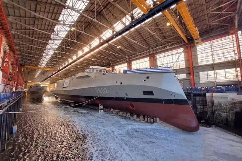 Tàu HS Nearchos được hạ thủy vào tháng 9-2024. Ảnh: Naval Group