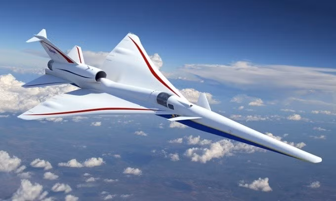 Máy bay X-59 có tốc độ 1.488 km/h. Ảnh: Lockheed Martin
