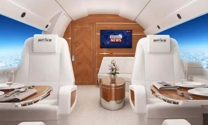 Thiết kế cabin của máy bay S-512. Ảnh: Spike Aerospace