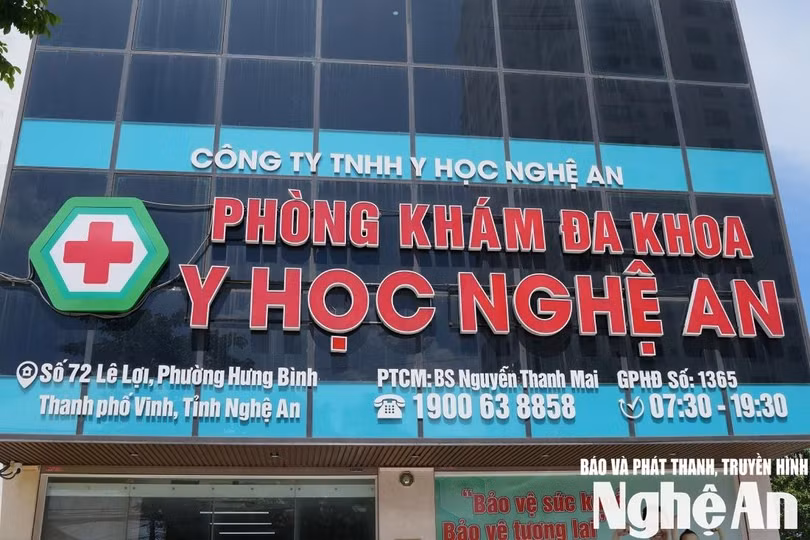Phòng khám Đa khoa Y học Nghệ An. Ảnh: Trọng Tuấn