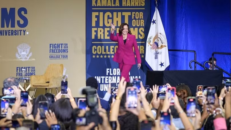 Ứng viên tổng thống đảng Dân chủ Kamala Harris (Ảnh: TNS).
