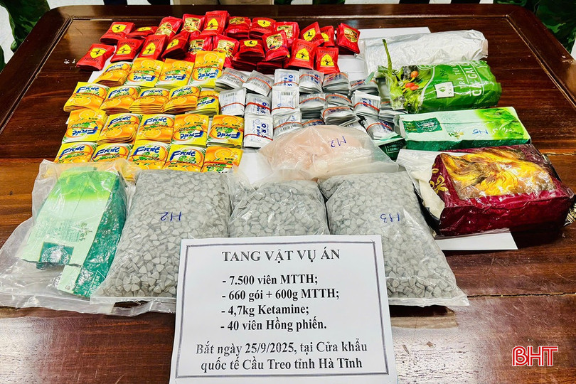 Tang vật là 14 kg ma túy các loại