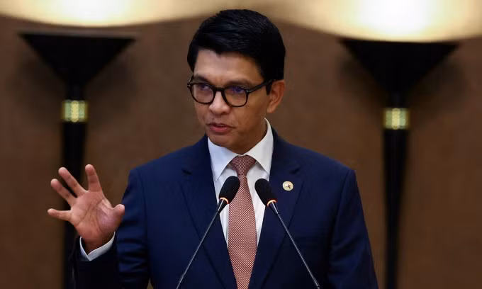 Ông Andry Rajoelina tại Văn phòng Tổng thống Madagascar ngày 6/10. Ảnh: Reuters