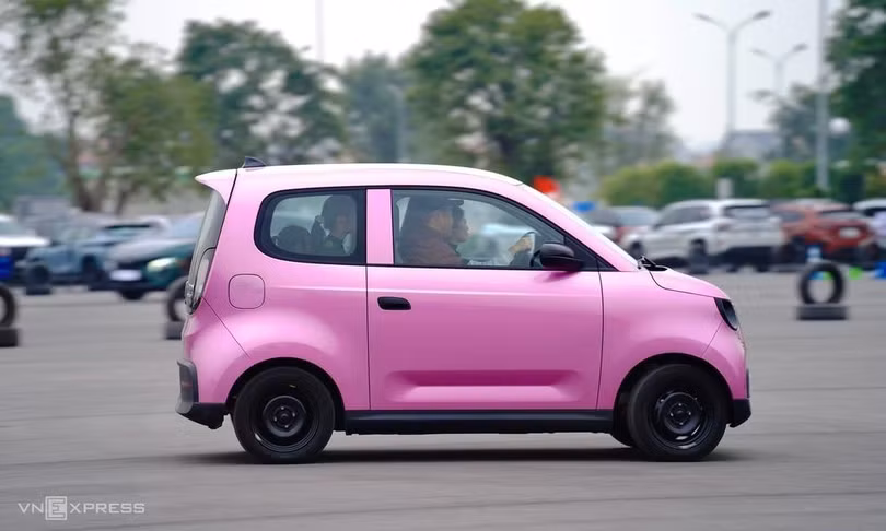 Minio Green trong sự kiện Vietnam Mobility Show 2025 do VnExpress tổ chức tại Hà Nội. Ảnh: Thành Nhạn