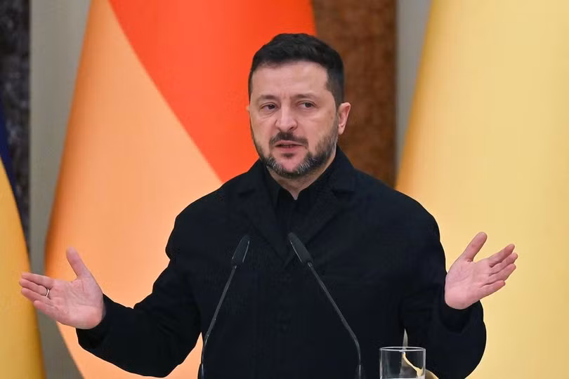 Tổng thống Ukraine Volodymyr Zelensky phát biểu tại Kiev ngày 4/10. Ảnh: AFP