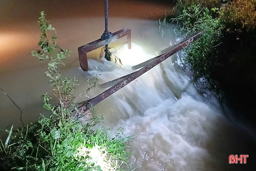 Vị trí cống vỡ.