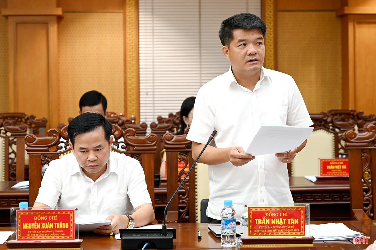 Chủ tịch Ủy ban MTTQ tỉnh Trần Nhật Tân thông qua đề án sắp xếp, tinh gọn cơ quan MTTQ Việt Nam tỉnh và các tổ chức chính trị xã hội, các hội quần chúng cấp tỉnh.