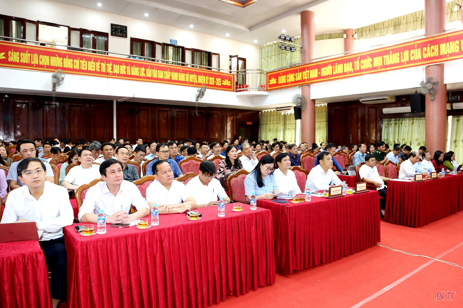 Điểm cầu huyện Thạch Hà.