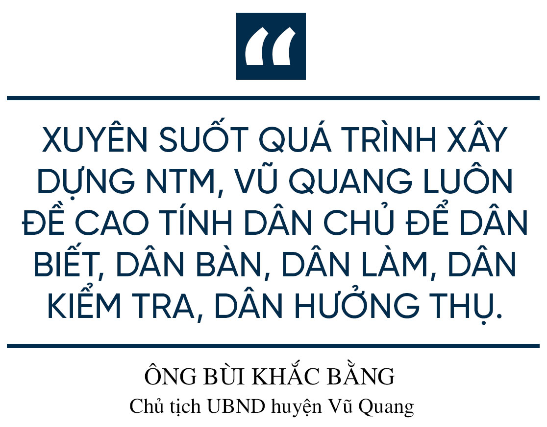 Xây dựng nông thôn mới ở Vũ Quang - “chỉ có khởi đầu, không có kết thúc” (bài 1): Hành trình huyện miền núi - biên giới đầu tiên của cả nước đạt chuẩn nông thôn mới