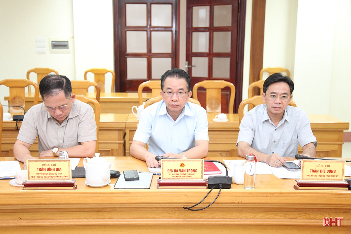 Tập trung tháo gỡ khó khăn, vướng mắc về đất đai và tiến độ thực hiện các dự án đầu tư ở Hà Tĩnh