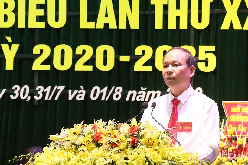 Bầu 37 đồng chí vào Ban Chấp hành Đảng bộ thành phố Hà Tĩnh nhiệm kỳ 2020- 2025