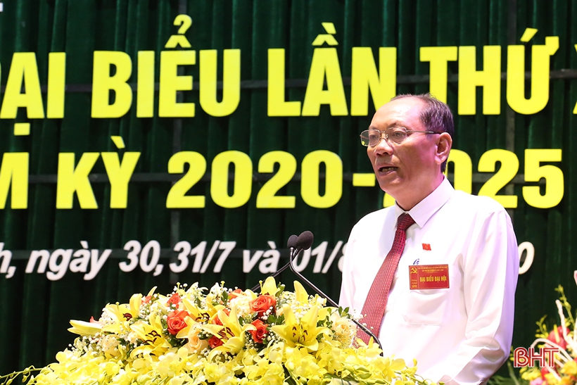 Bầu 37 đồng chí vào Ban Chấp hành Đảng bộ thành phố Hà Tĩnh nhiệm kỳ 2020- 2025
