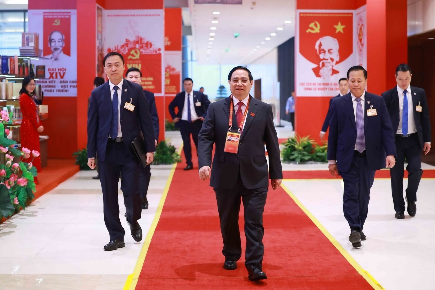 Thủ tướng Phạm Minh Chính đến dự Đại hội. Ảnh: TTXVN