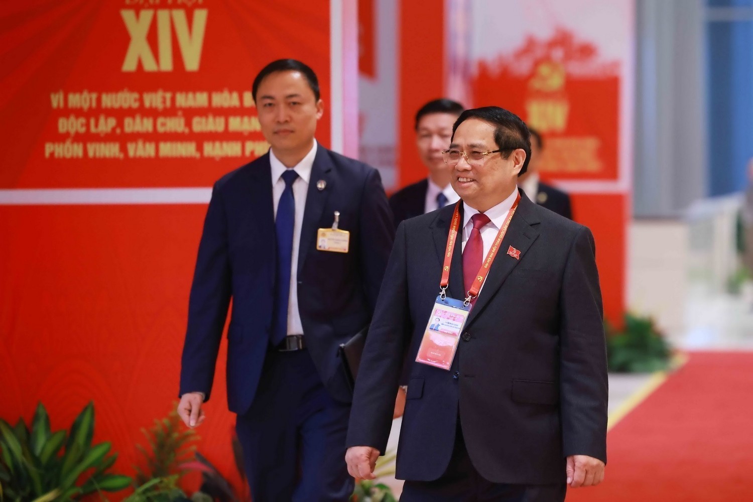 Thủ tướng Phạm Minh Chính đến dự Đại hội. Ảnh: TTXVN